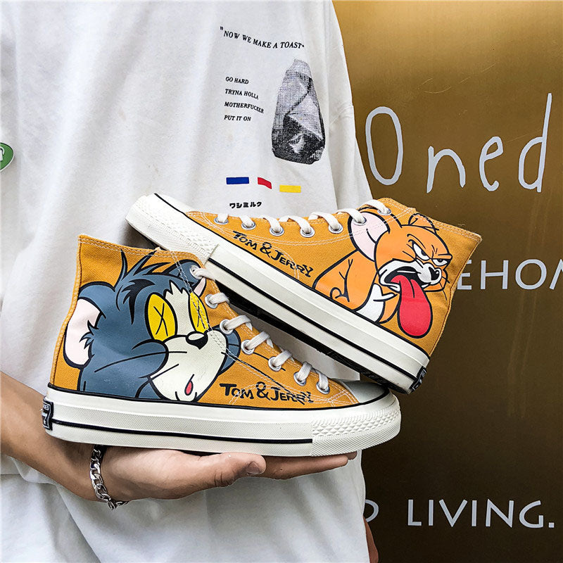 Aule Cartoon Cat Sneakers