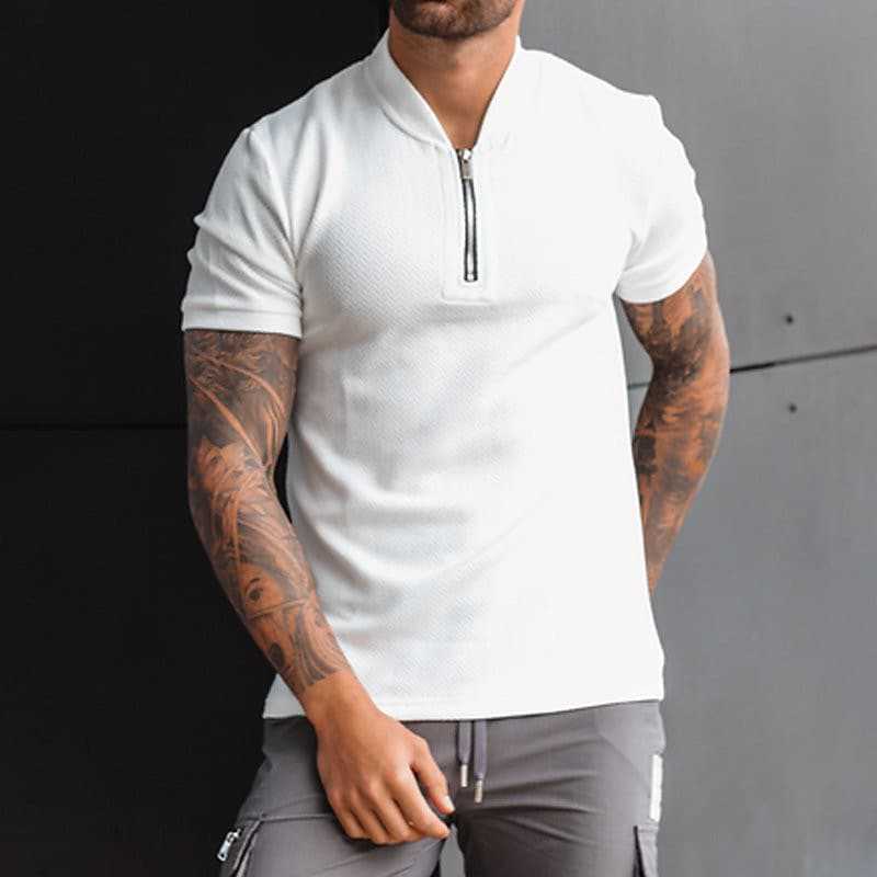 Aule Zip Up Cotton Shirt