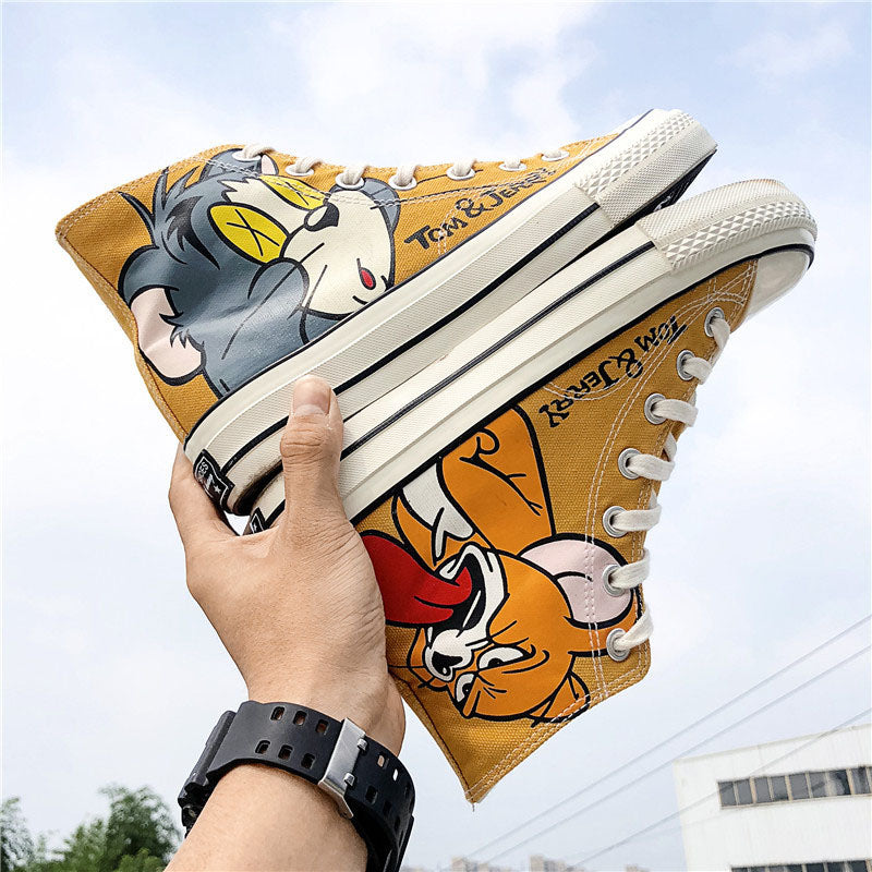 Aule Cartoon Cat Sneakers