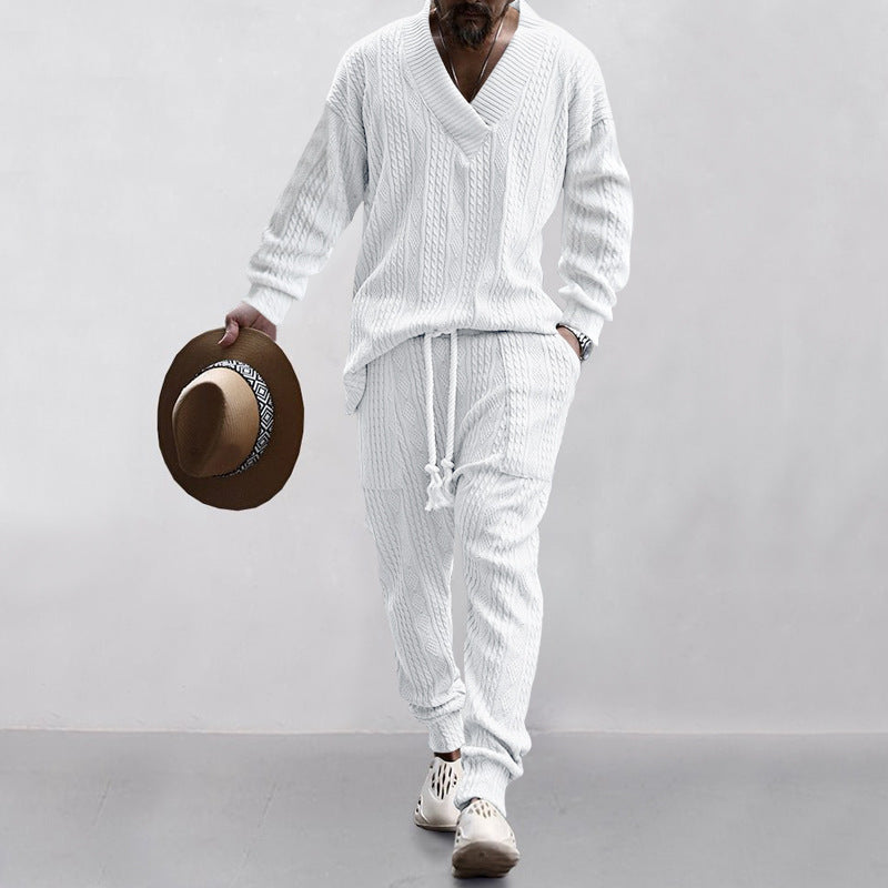 Aule Cable Knit Sweater Set