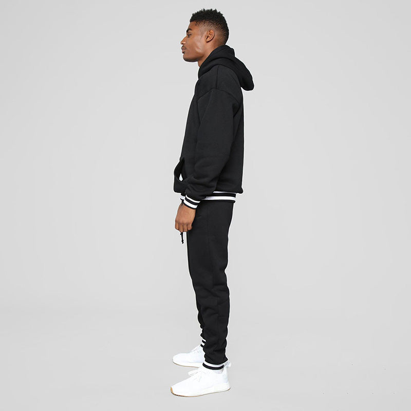 Aule Striped-trimmed Hoodie Set