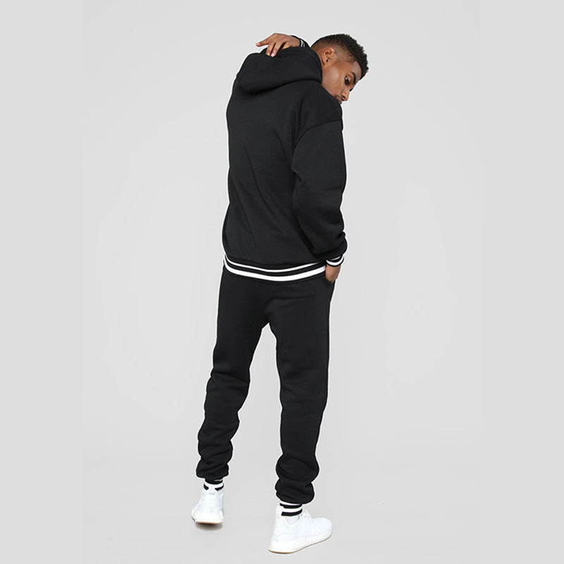 Aule Striped-trimmed Hoodie Set