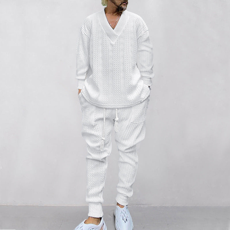 Aule Cable Knit Sweater Set