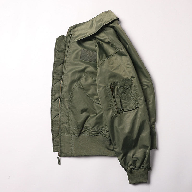 Aule Lapel Bomber Jacket