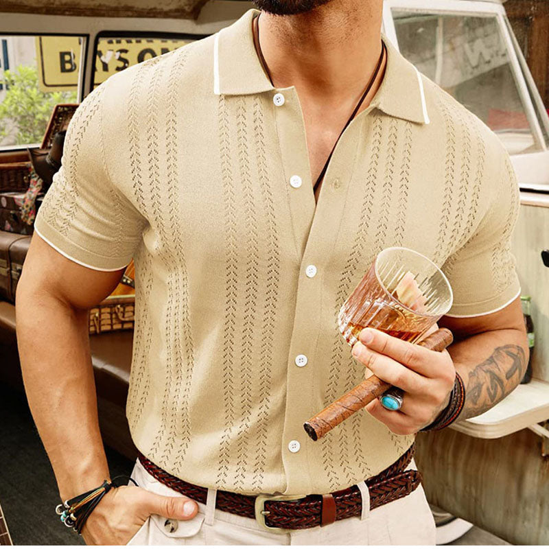 Aule Wheat Ear Knit Shirt