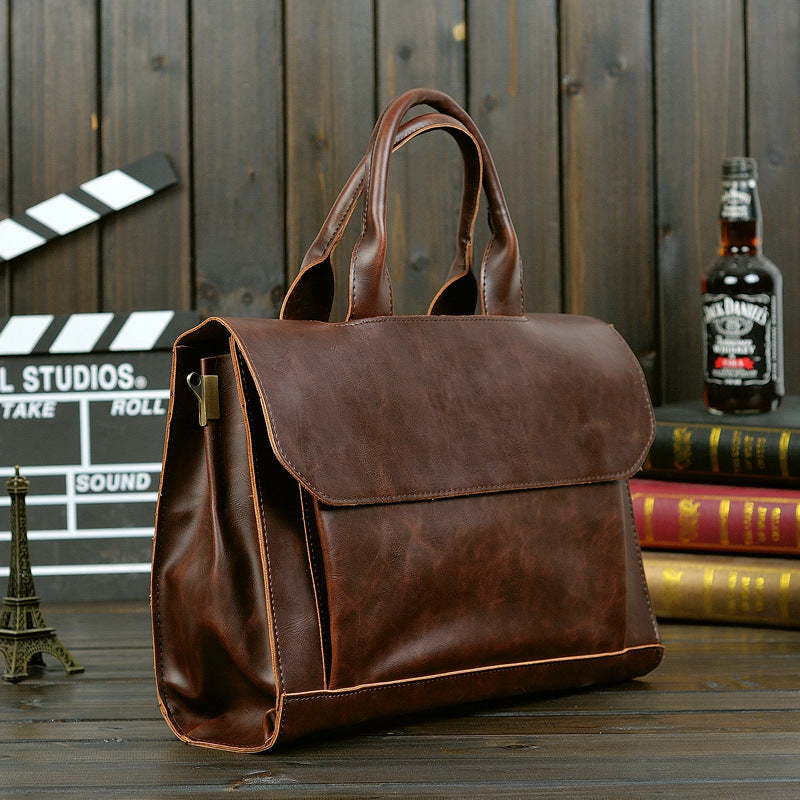 Aule Crazy Monday Leather Handbag