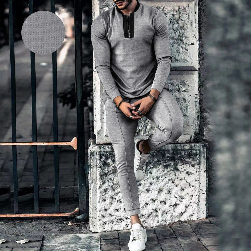 Aule Mock Neck Two-piece Set
