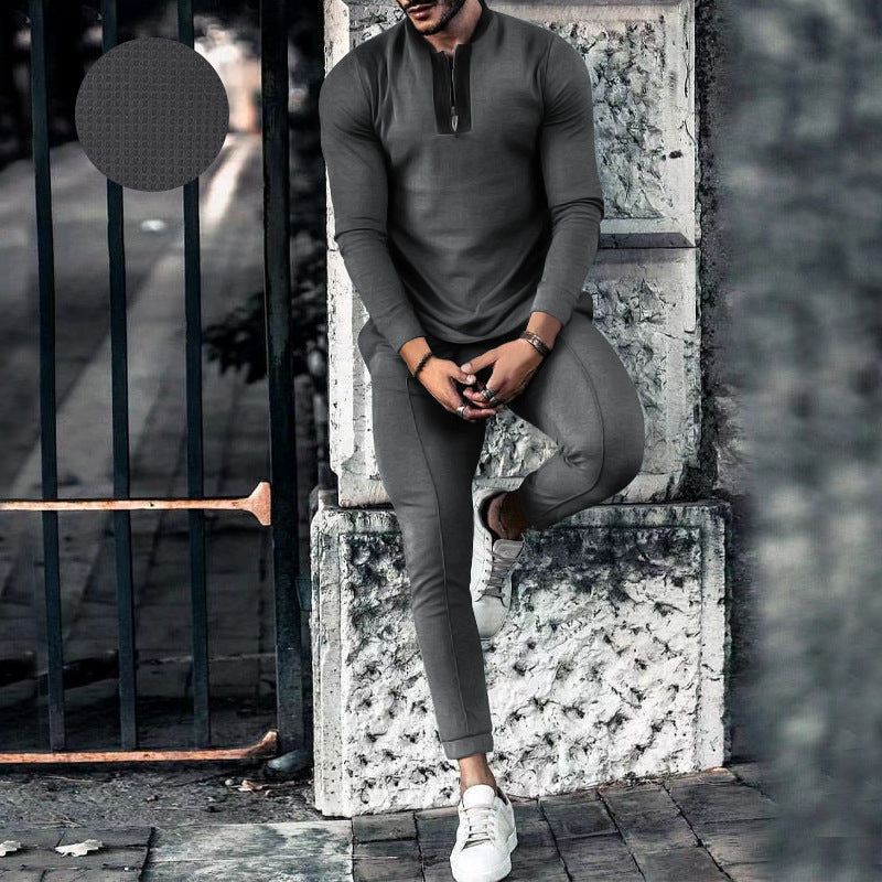 Aule Mock Neck Two-piece Set