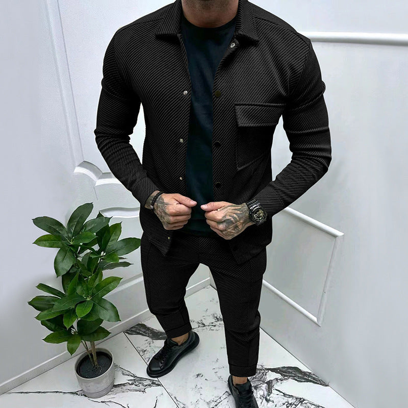 Aule Twill Jacquard Casual Set