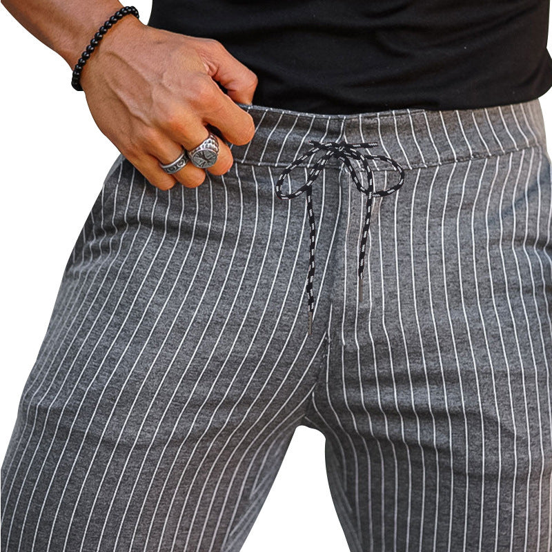 Aule Slim Stripe Casual Pants