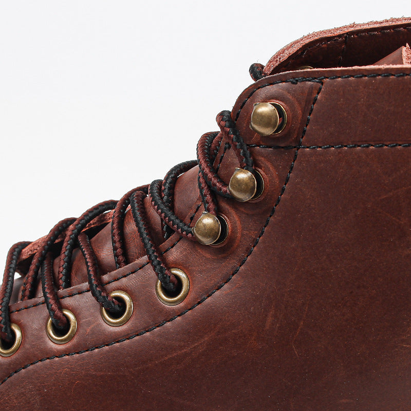 Aule Retro Leather Men Boots