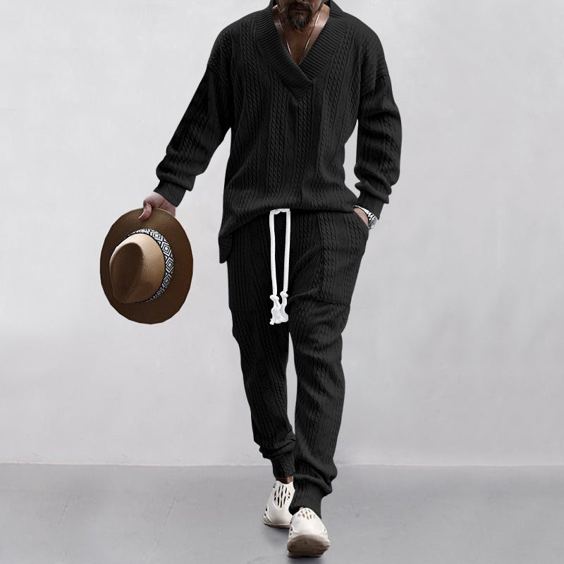 Aule Cable Knit Sweater Set