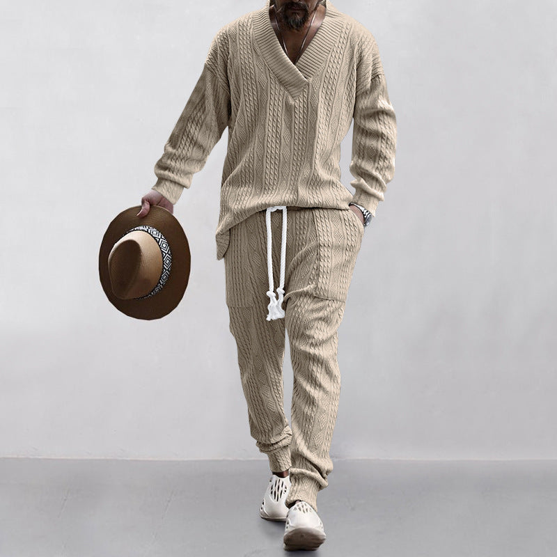 Aule Cable Knit Sweater Set