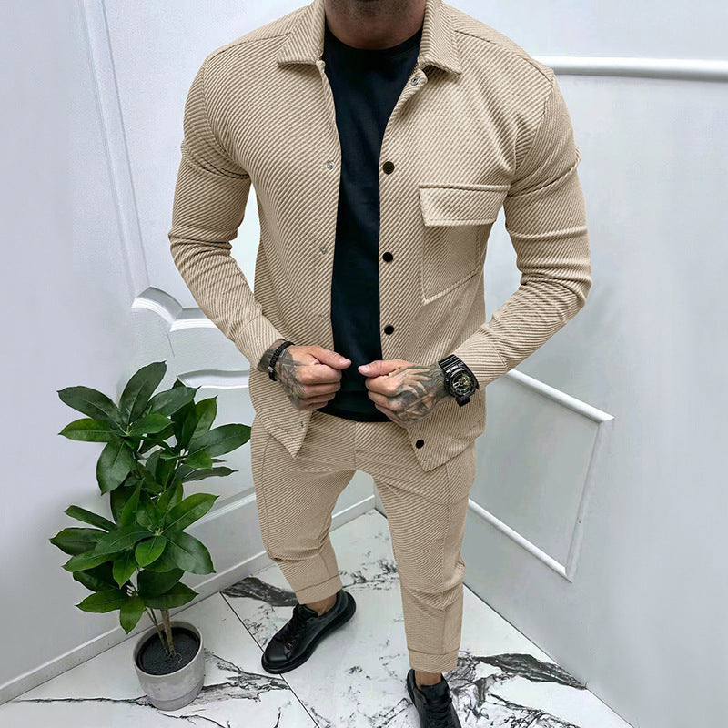 Aule Twill Jacquard Casual Set