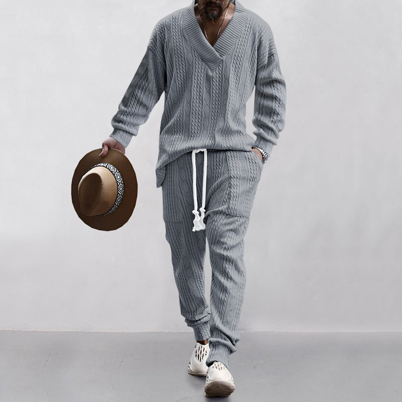 Aule Cable Knit Sweater Set