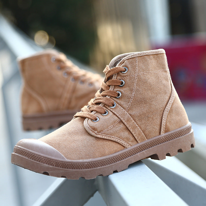 Aule Canvas Ankle Boots