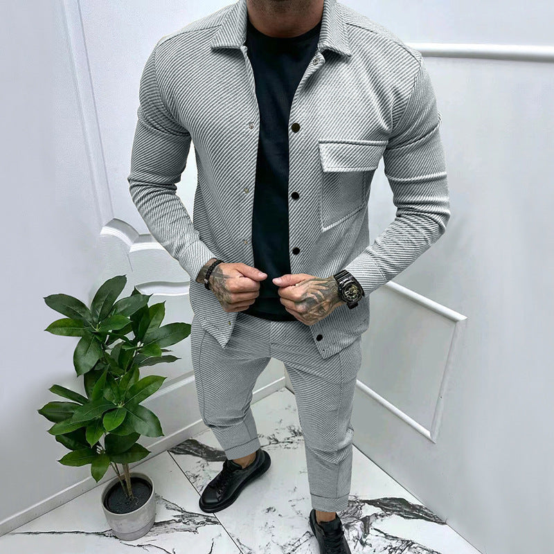 Aule Twill Jacquard Casual Set