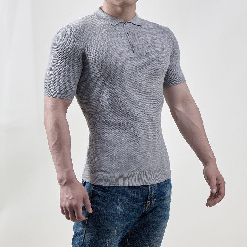 Aule Plumb Knit Polo
