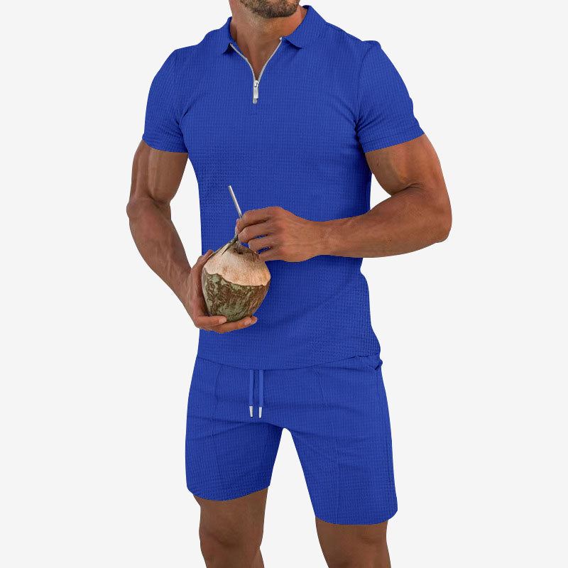 Aule Waffle Polo Set