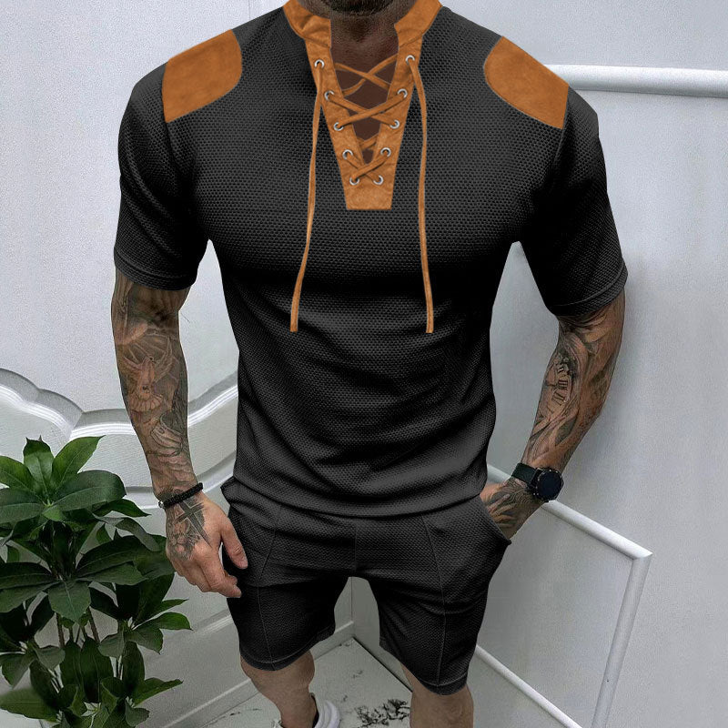 Aule Lace Up Tee Set