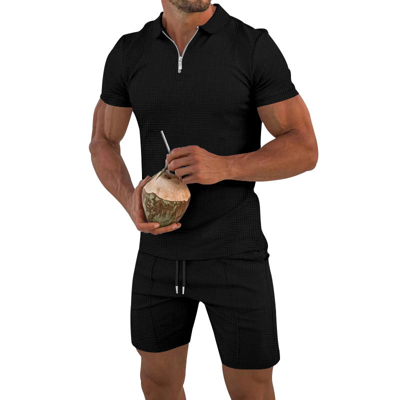 Aule Waffle Polo Set
