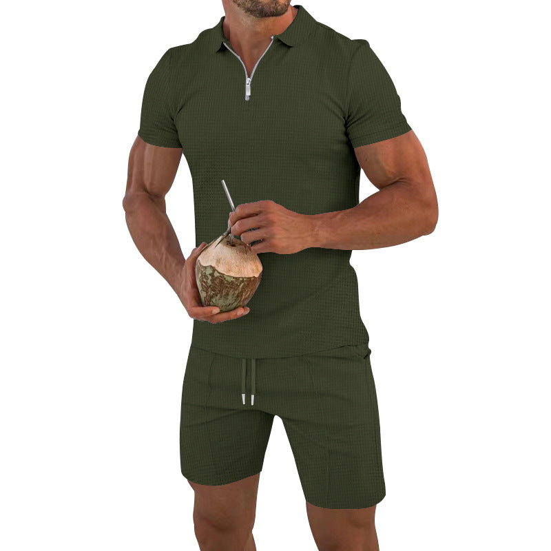 Aule Waffle Polo Set