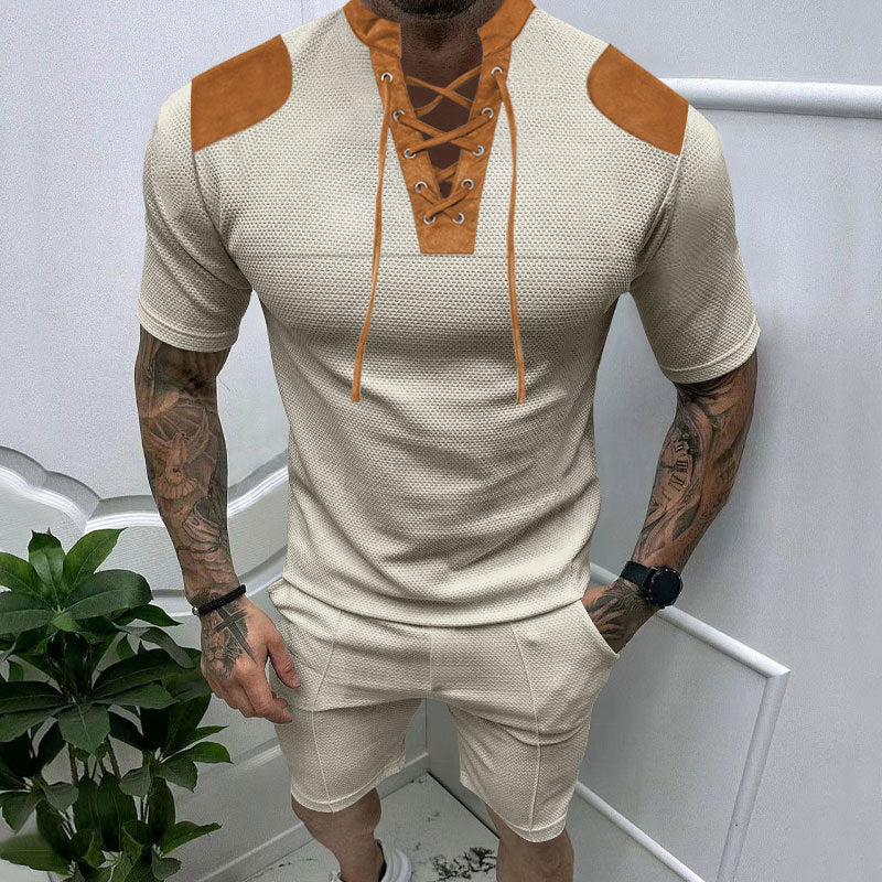 Aule Lace Up Tee Set