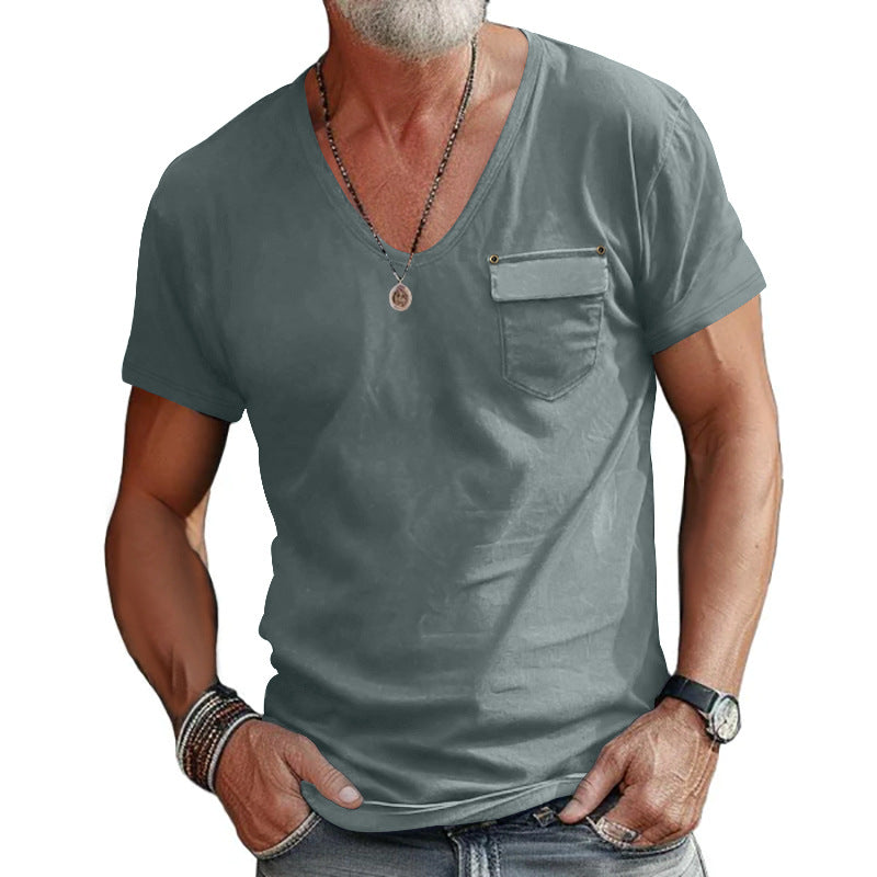 Aule Pocket V Neck Tee