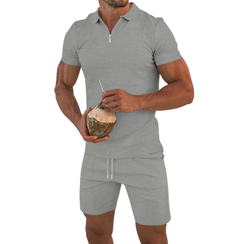 Aule Waffle Polo Set