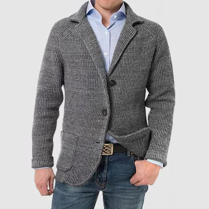 Aule Knitted Single Breasted Blazer