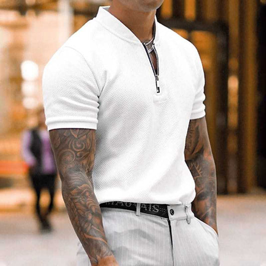 Aule Zip Up Cotton Shirt