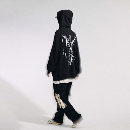 Aule Skeleton Print Hoodies