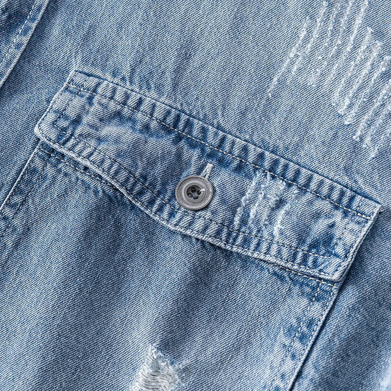Aule Ripped Decor Denim Jacket