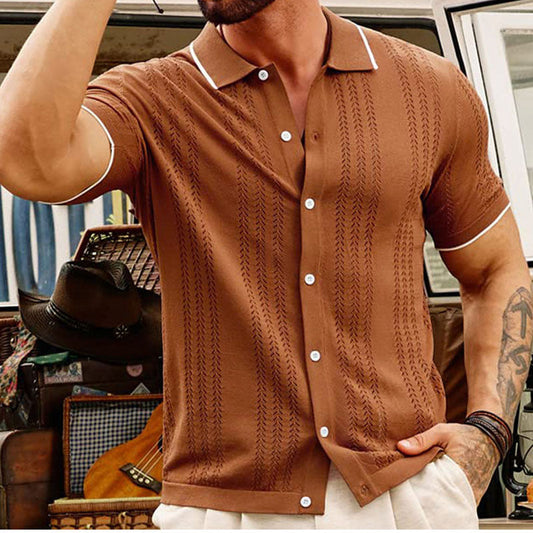 Aule Wheat Ear Knit Shirt