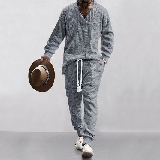 Aule Cable Knit Sweater Set