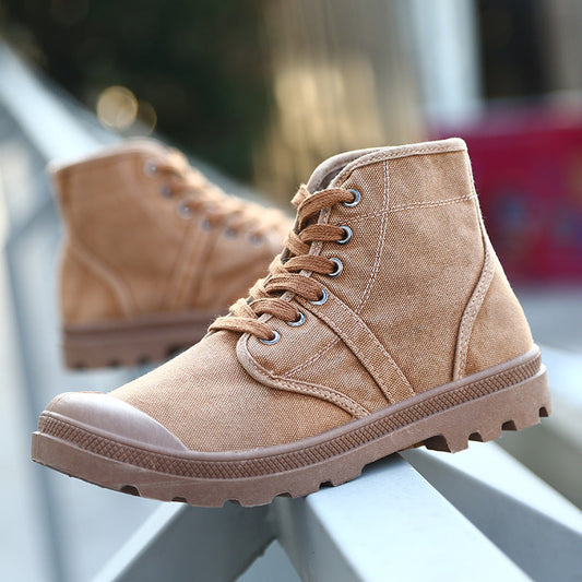 Aule Canvas Ankle Boots