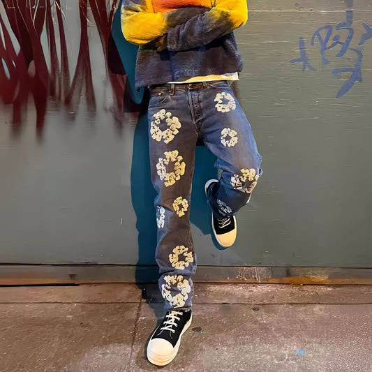 Aule Cotton Flower Jeans
