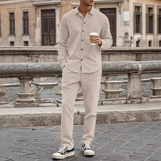 Aule Corduroy Charm Long Sleeve Set