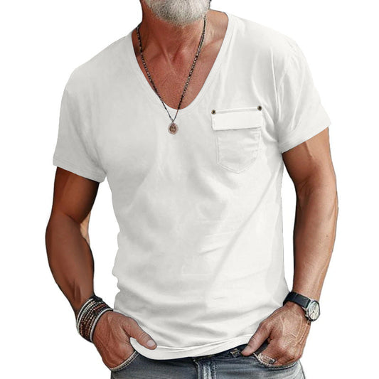 Aule Pocket V Neck Tee