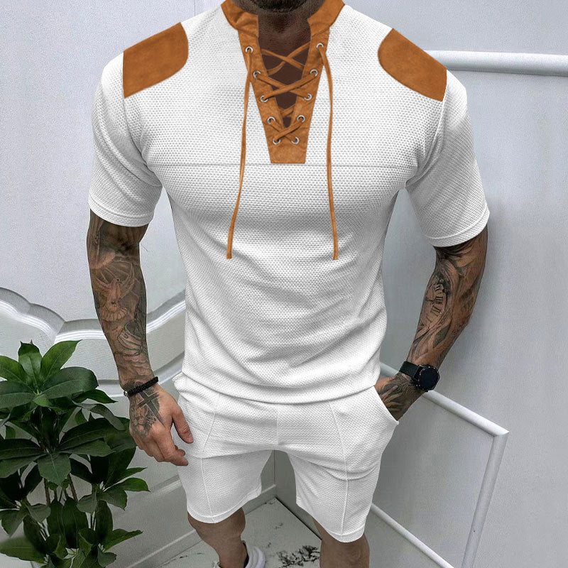 Aule Lace Up Tee Set