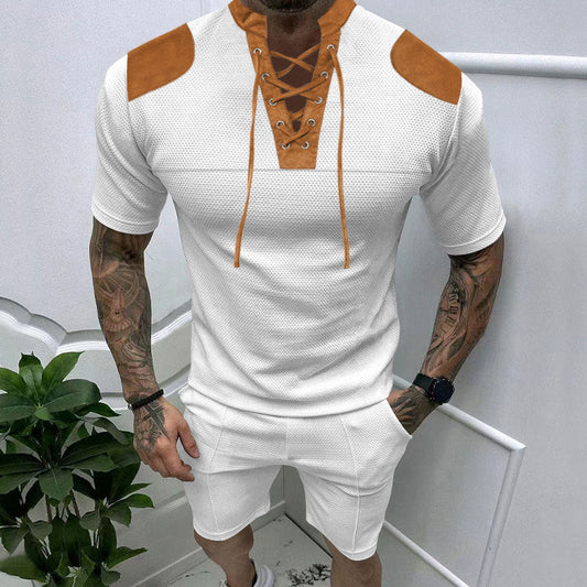 Aule Lace Up Tee Set