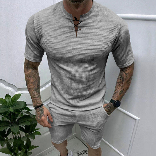 Aule Waffle Lace Up Set